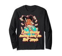 Me Encanta el Dinero el Dinero me ama melanina ajetreo Mujer Negro Sista Manga Larga