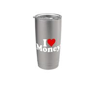 ME ENCANTA EL DINERO Vaso térmico de acero inoxidable de doble pared