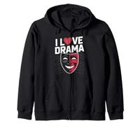 Me encanta el diseño de actuación de teatro dramático Sudadera con Capucha