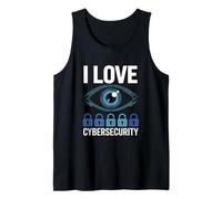 Me encanta el diseño de Cibersecurity Eye Locks Camiseta sin Mangas