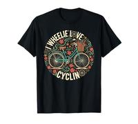 Me Encanta el diseño de Juegos de Palabras sobre la Naturaleza en Bicicleta Camiseta