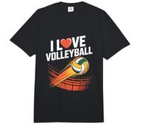 Me Encanta el diseño de los entusiastas del Voleibol Comfort Colors Adult Heavyweight T-Shirt