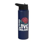 Me encanta el diseño de Rose Big Ben de Inglaterra Stainless Steel Insulated Water Bottle