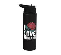 Me encanta el diseño de Rose Big Ben de Inglaterra Stainless Steel Insulated Water Bottle