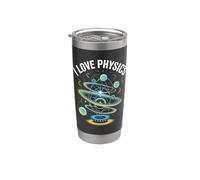 Me encanta el diseño del universo entusiasta de la física Vaso térmico de acero inoxidable de doble pared