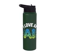 Me encanta el diseño entusiasta de la tecnología de circuitos de IA Stainless Steel Insulated Water Bottle