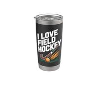 Me encanta el diseño entusiasta del hockey sobre césped Vaso térmico de acero inoxidable de doble pared