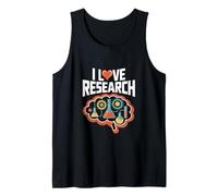 Me encanta el diseño geek de la ciencia de la investigación Camiseta sin Mangas