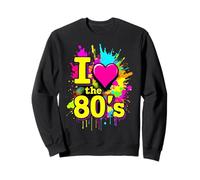 Me encanta el divertido gráfico retro nostálgico de los 80 Sudadera