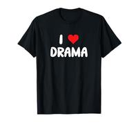 Me encanta el drama - Corazón - Actuación de teatro improvisado Club de actores interinos Camiseta