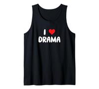 Me Encanta el Drama - Corazón - Actuación de Teatro improvisado Club de actores interinos Camiseta sin Mangas