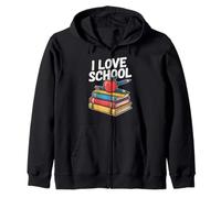 Me encanta el entusiasmo escolar Aprendizaje Pasión Sudadera con Capucha