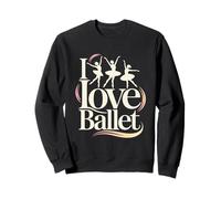 Me Encanta el Entusiasta de la Danza del Ballet Sudadera