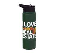 Me encanta el entusiasta de la vivienda inmobiliaria Stainless Steel Insulated Water Bottle