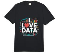 Me Encanta el Entusiasta Visual de análisis de Datos Comfort Colors Adult Heavyweight T-Shirt