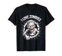 Me Encanta el Espeluznante diseño de Monstruos no Muertos de I Love Zombies Camiseta