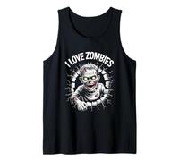 Me Encanta el Espeluznante diseño de Monstruos no Muertos de I Love Zombies Camiseta sin Mangas