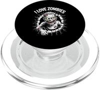 Me Encanta el Espeluznante diseño de Monstruos no Muertos de I Love Zombies PopSockets PopGrip para MagSafe