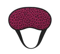 Me encanta el estampado de leopardo en rosa fucsia, Cubiertas oculares completas, antifaces para dormir que bloquean la luz, orejeras opacas para dormir