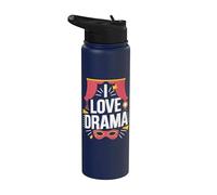 Me encanta el estilo amante del teatro dramático Stainless Steel Insulated Water Bottle