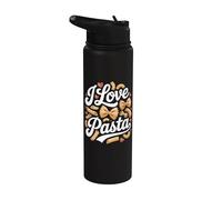 Me encanta el favorito de los entusiastas de la pasta Stainless Steel Insulated Water Bottle