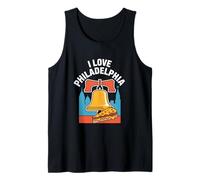Me encanta el filete con queso Liberty Bell de Filadelfia Camiseta sin Mangas