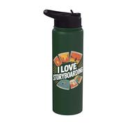 Me encanta el guion gráfico: Creative Journey Stainless Steel Insulated Water Bottle