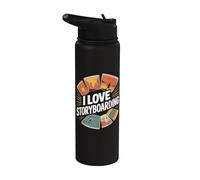 Me encanta el guion gráfico: Creative Journey Stainless Steel Insulated Water Bottle