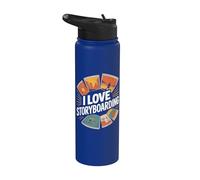 Me encanta el guion gráfico: Creative Journey Stainless Steel Insulated Water Bottle
