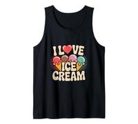 Me Encanta el Helado Colorful Delight Camiseta sin Mangas