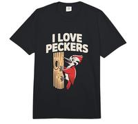 Me Encanta el Humor de Peckers Woodpecker Bird Observando Pájaros Comfort Colors Adult Heavyweight T-Shirt