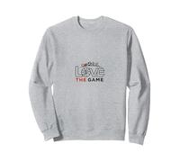 Me Encanta el Juego: Deportes Pasión Multideporte Sudadera, Unisex para Adultos, Gris Jaspeado, S