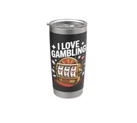 Me encanta el juego máquina tragamonedas Lucky Sevens Vaso térmico de acero inoxidable de doble pared