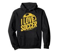 Me Encanta el Juego Soccer Enthusiast Passion Sudadera con Capucha