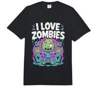 Me Encanta el Lindo Cementerio de Muertos vivientes de los Zom omfort Colors Adult Heavyweight T-Shirt