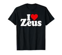 ME Encanta EL Nombre Zeus del CORAZÓN EN UNA Camiseta