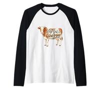 Me Encanta el Olor a Caca de Vaca por la mañana Vida en el Camiseta Manga Raglan