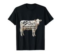 Me Encanta el Olor de Caca de Vaca en la Granja Divertida de la mañana Camiseta gráfica económica