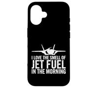 Me Encanta el Olor del Combustible de los Aviones en el avión de Combate Morning F35 Carcasa para iPhone 16