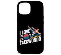 Me Encanta el Orgullo de Las Artes Marciales del Taekwondo Carcasa para iPhone 15