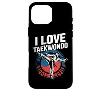Me encanta el orgullo entusiasta del taekwondo Carcasa para iPhone 16 Pro Max