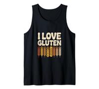 Me Encanta el Pan de Trigo con Gluten Humor Camiseta sin Mangas