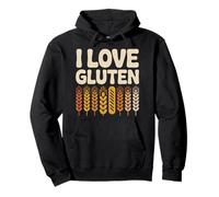 Me Encanta el Pan de Trigo con Gluten Humor Sudadera con Capucha