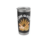 Me encanta el pan de trigo con gluten Vaso térmico de acero inoxidable de doble pared