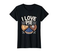 Me Encanta el Pastel Delicioso Entusiasta de los Pasteles Camiseta gráfica económica, Mujer, Negro, XS