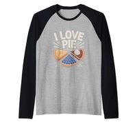Me encanta el pastel delicioso entusiasta de los pasteles Camiseta Manga Raglan