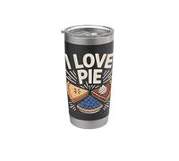 Me encanta el pastel delicioso entusiasta de los pasteles Vaso térmico de acero inoxidable de doble pared
