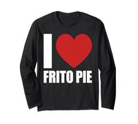 Me Encanta el Pastel Frito, corazón Rojo, Taco, Comida, Cocina Americana Manga Larga