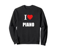 Me Encanta el Piano para pianistas, músicos, Estudiantes o Profesores Sudadera