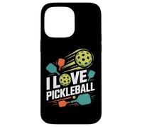 Me encanta el pickleball, un divertido juego de pádel Carcasa para iPhone 14 Pro Max